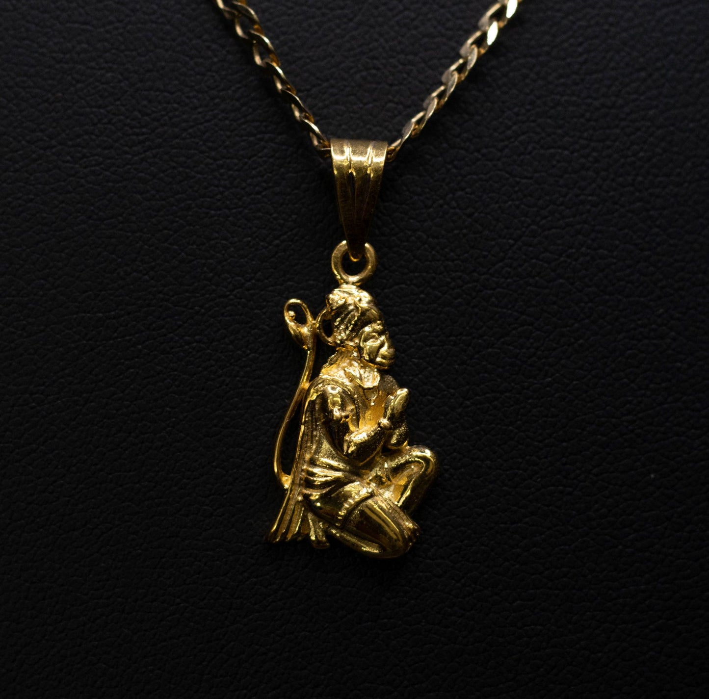 Cuban Chain paired with a Hanuman Pendant